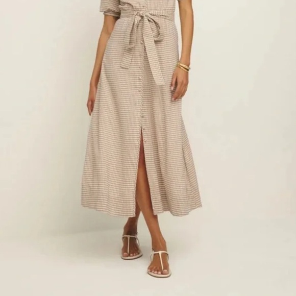 REFORMATION
Roland Dress In Anzo Check - Picture 3 of 11